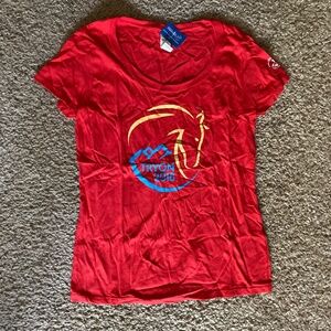 NWT Red Tryon FEI World Equestrian Games 2018 T-shirt size Small